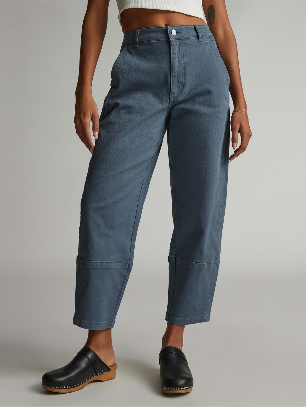 Everlane Utility Barrel Pant Cotton Twill Ankle Length